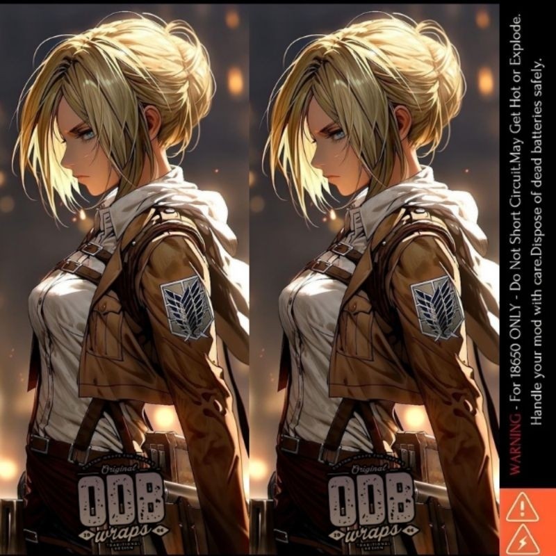 

Get2pcs Jaka Stiker Wrap Baterai 18650 Anime V3 Untuk Melindungxi Dan Mempercantik Battery Odb 15 Garskin Casing Motif Bisa Custom Bayar Ditempat