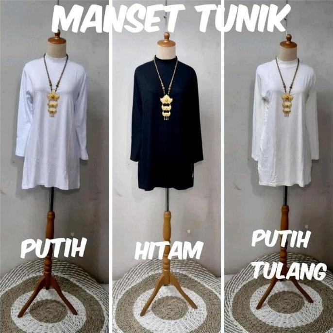 Manset Tunik Rayon Premium | Manset Kaos Model Tunik Bahan Rayon Premium | Tunik Kaos Wanita Bahan R