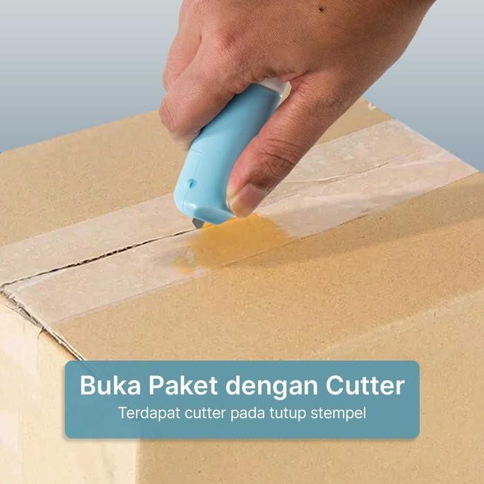 

Ml Jie Stempel Penghapus Label Resi 2 In 1 Cutter Pembuka Paket