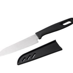>>>>>] Pisau Hitam Stainless Steel Awet Tajam + Sarung Fruit Knife Pisau Kecil Potong Buah Sayur Ken