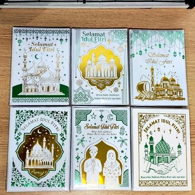 KARTU UCAPAN SELAMAT IDUL FITRI AKSESORIES LEBARAN HIASAN PARCEL Termurah