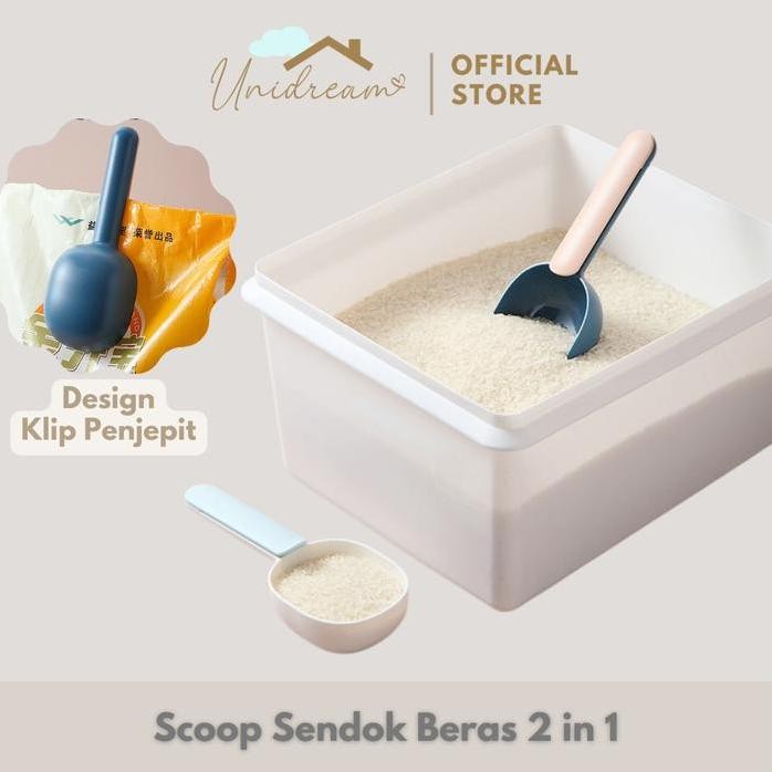

Terlaris Unidream - Scoop Beras Tepung Kacang Kopi Sendok Takar Jepit 2In1