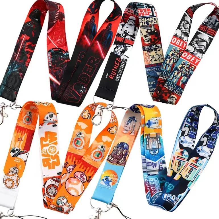 

10Pcs Star Wars Lanyards For Key Chain Id Badge Holder Keycord Mobile Phoe Straps Diy Hanging Rope Webbing Ribbon Accessories