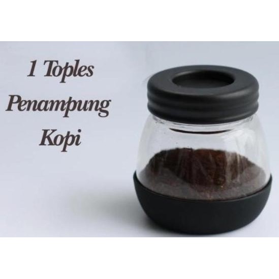 ((((()paling dicari] Toples Mini Penampung Kopi Toples Kopi penampung grinder gelas grinder