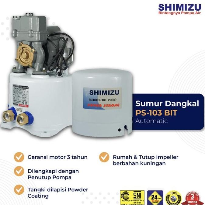 TERMURAH - Pompa Shimizu Air Dangkal PS 103 BIT / Pompa Shimizu PS103 BIT / JUAL POMPA SHIMIZU SURAB