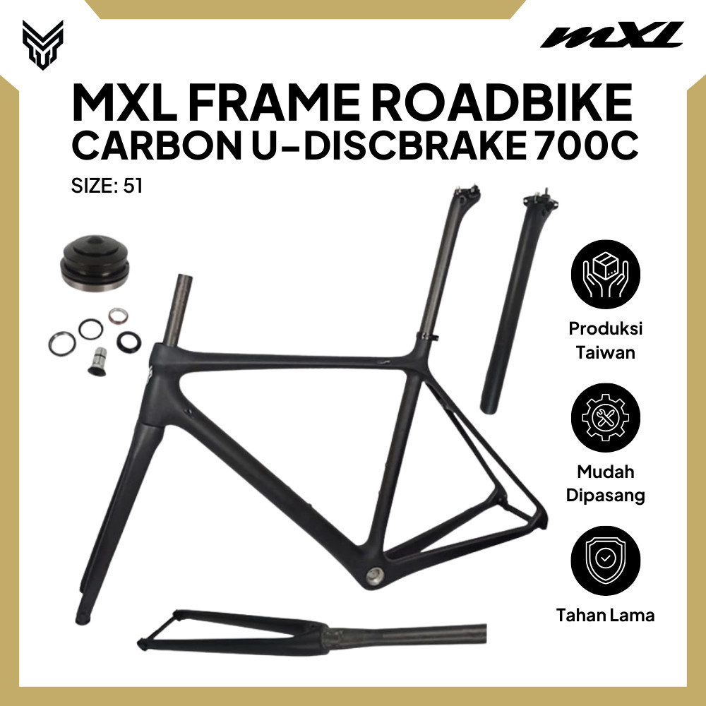 MXL Frame Carbon Sepeda Balap Hybrid 700c U Brake Road Bike Cycling