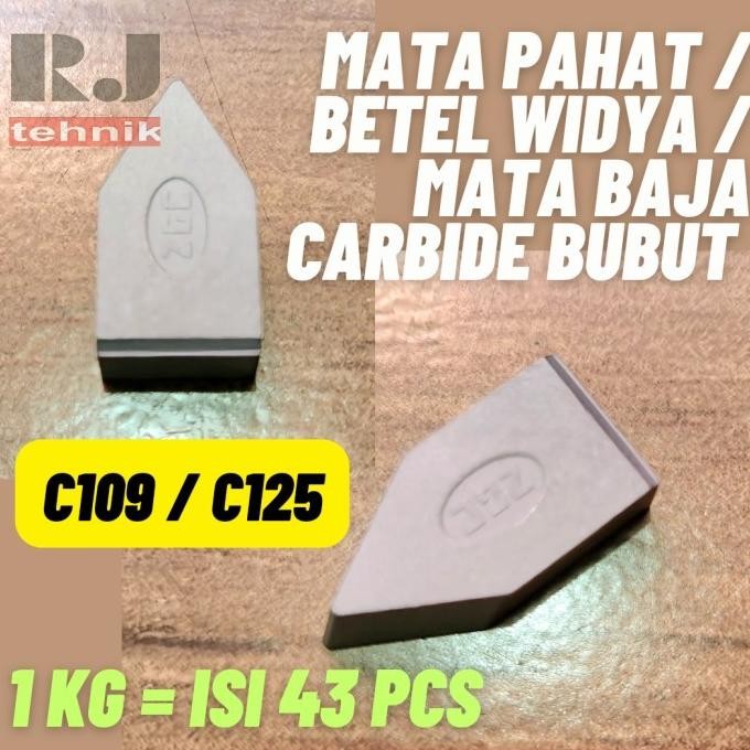 Promo Mata Pahat Betel Widya YG 6 Widia Bubut 12 mm C 109 / C 125  YG 6 Widia Netral 12mm C109 / C12