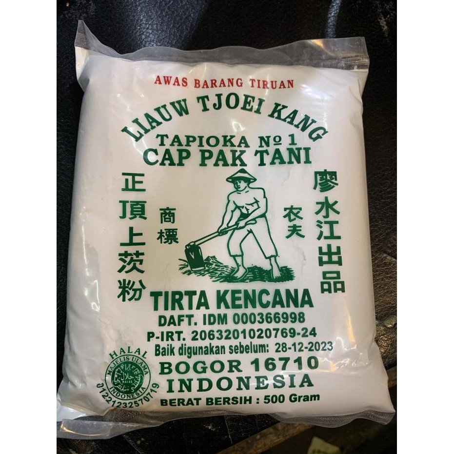 

Terlaris Tepung Kanji Pak Tani Liauw Tjoei Kang No1 Kemasan 500Gram
