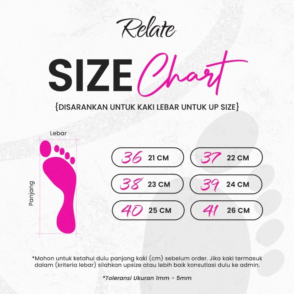 Kamari Elegant T-Strap Heels by Relate Sepatu Sandal Mules Wanita Hak 7cm