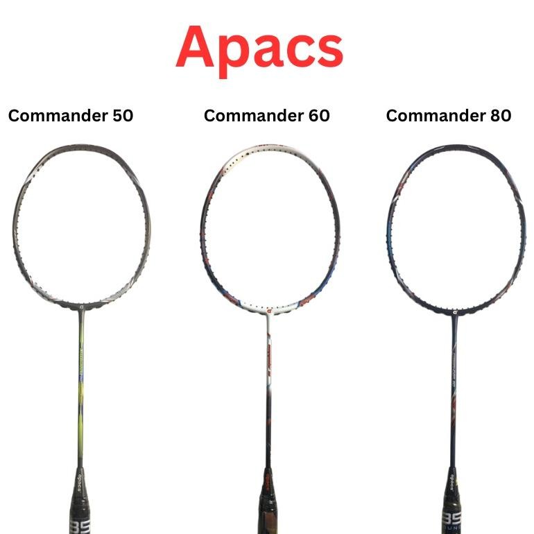 Raket Badminton APACS NEW COMMANDER 50 60 dan 80 kuat 35 LBS ORI