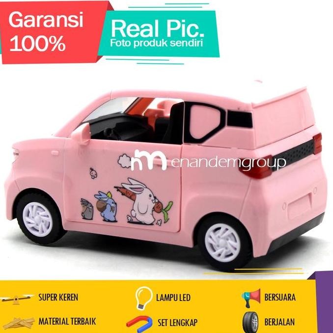 Spesial Mainan Anak Mobil Mobilan Mobil Listrik Wuling Berjalan Bersuara Led