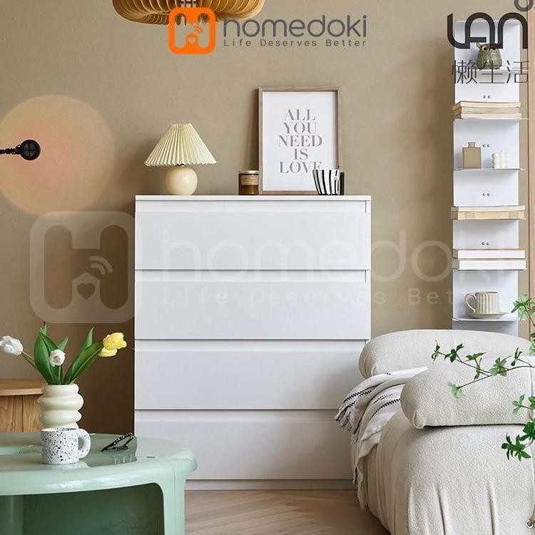 Lemari Laci / Lemari Baju Minimalis / Lemari Serbaguna / Lemari Susun Kayu / Lemari Putih Minimalis