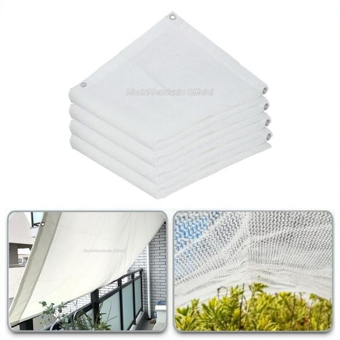 Paranet Nilon Putih Custom List Mata Ayam Tebal