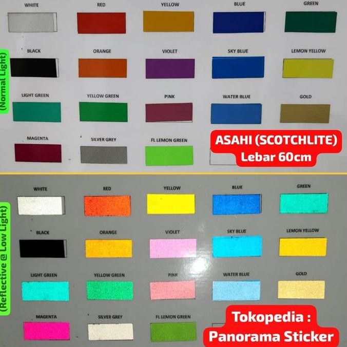 

TERMURAH - ASAHI Scotchlite Sticker Reflective lebar 60cm x 45 meter (1 Roll)