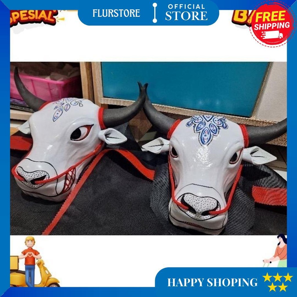 Siap Kirim Mainan Bantengan Mberot Putih /Mainan Anak Anak Bantengan Bantengan Mberot Krs