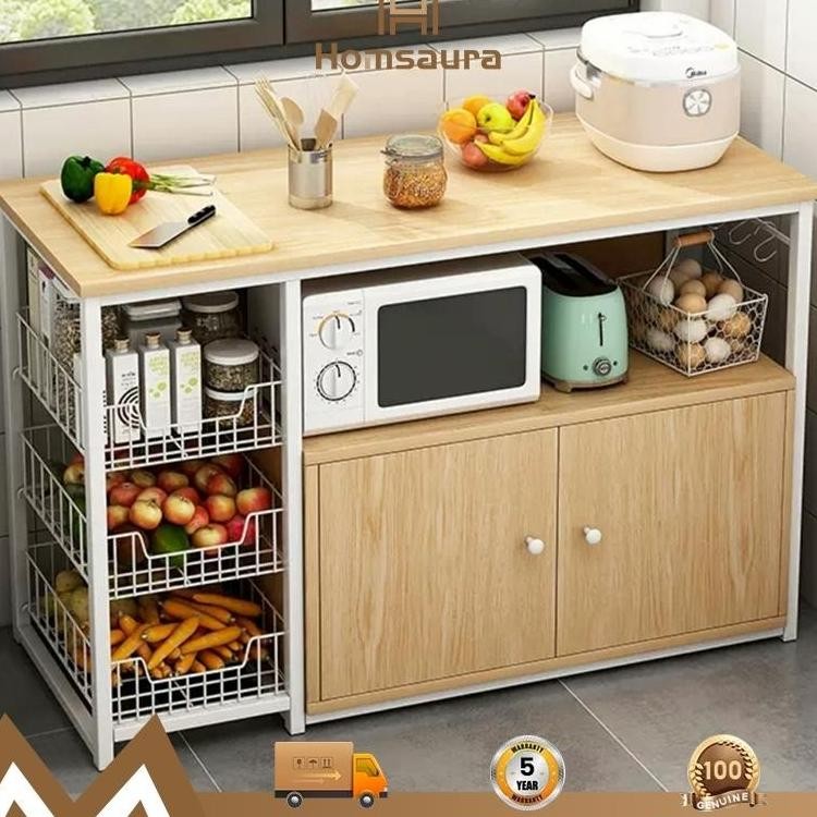 Rak dapur/Meja Kompor/ Rak Oven Microwave/Besi/ern/Minimalis/Murah