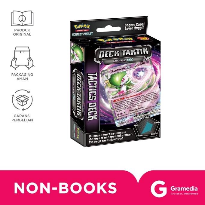 promo gramedia pokemon game kartu koleksi deck taktik - gardevoir svts