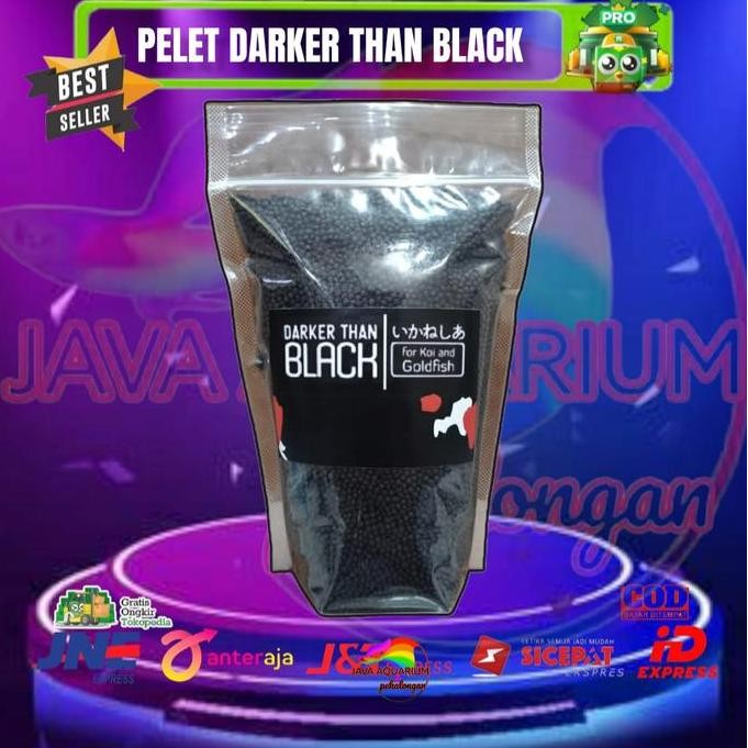 Terlaris Pelet Darker Than Black 1Kg / Pelet Hitam Pakan Ikan Chana Koi Koki