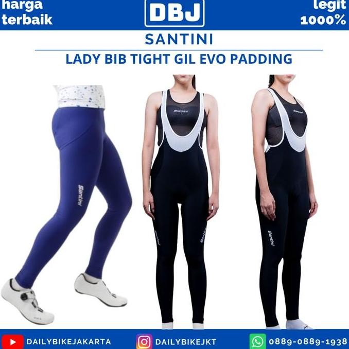 Santini Lady Bib Tight Gilevo Padding
