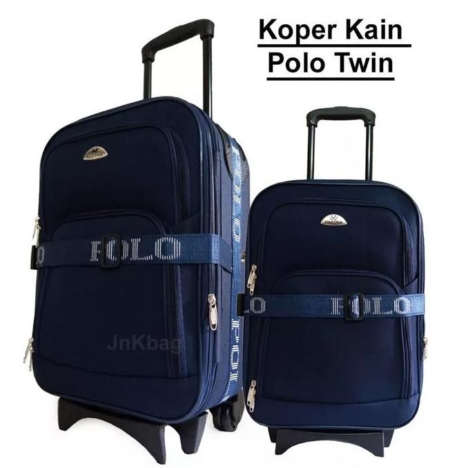 Koper Polo Kain 20 Inch - 24 Inch Bahan kanvas kabin dan Bagasi size