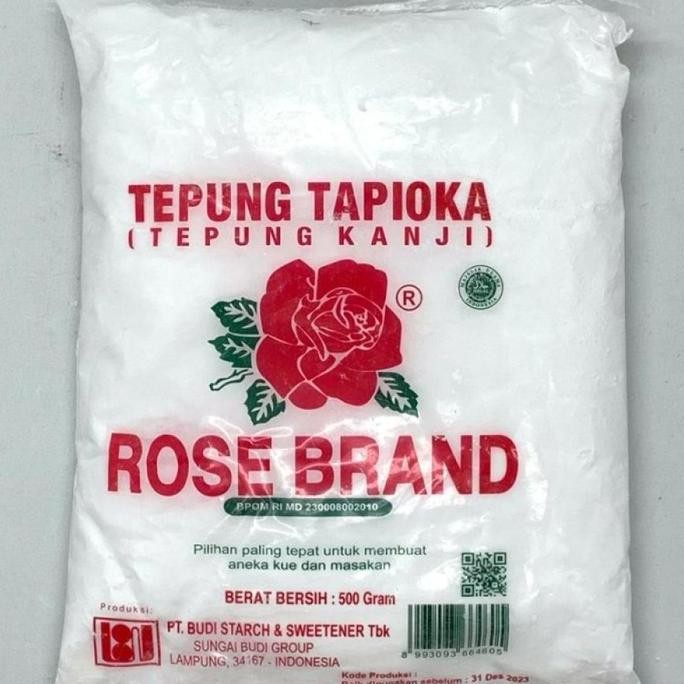 

Terlaris Tepung Tapioka (Tepung Kanji) Rose Brand - 500 Gram