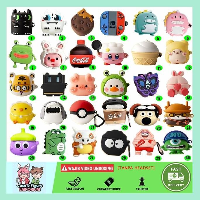 Case WM01 WM02 Baseus Encok Earphone Silikon Karakter 58 Jenis