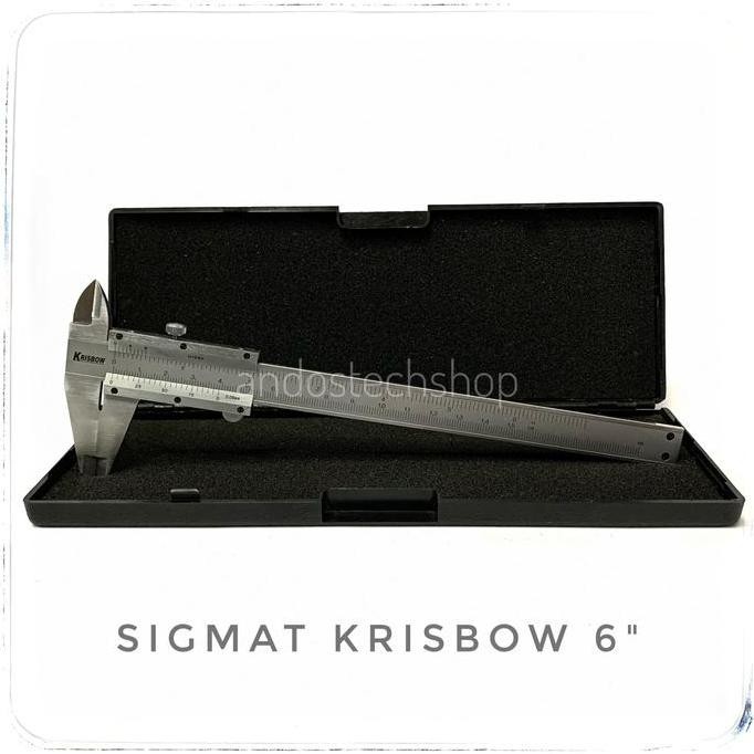 NEW Sigmat 6 Inch Krisbow / Skemat 6" Vernier Caliper / Besi Jangka Sorong