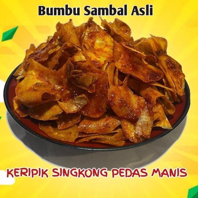 

Keripik Singkong Pedas Manis / Berat 1 Kg / Cabai Asli Alami / Snack / Kripik Camilan Viral Food Makanan