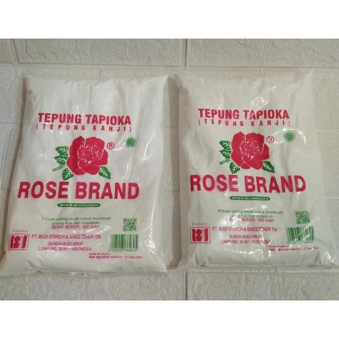 

Terlaris [ Rose Brand ] Tepung Tapioka / Tepung Kanji 500Gram / 500 Gram / 0.5Kg / 1/2Kg