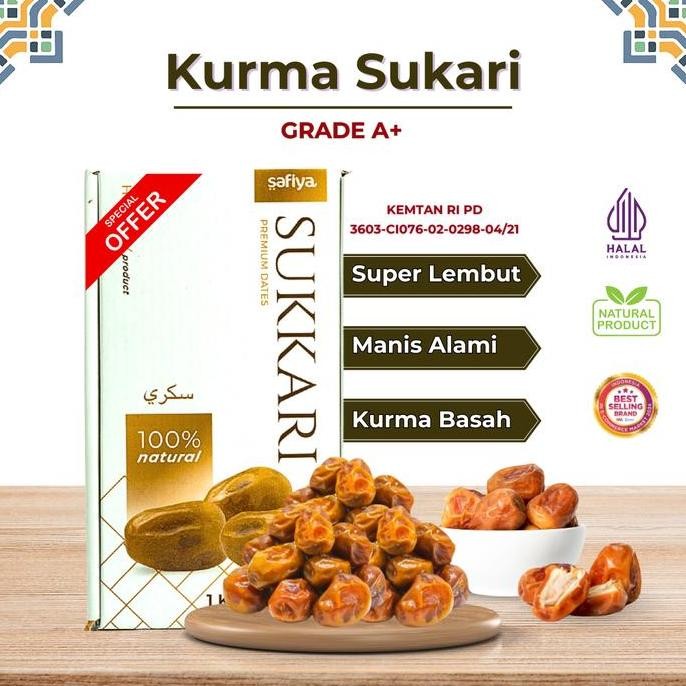 

Kurma Sukari 1 Kg Kurma Raja Lembut Original
