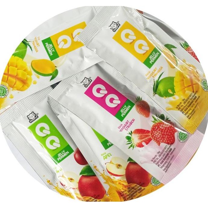 

QQ JELLY PERMEN ISI 48 PCS + 20 PCS FREE CONE MELLOW RASA YOUGURT MANGGA YOGHURT STOBERI DAN APEL Candy Stroberi Food Snacks Jeli Organik Bebas gula Rendah gula Cemilan Makanan ringan Potato chips Snack Keripik Kentang Sapi Toples Mint Paket Usaha 1 DUS