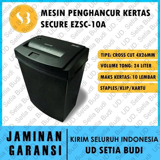 

TERMURAH - Mesin Penghancur Kertas SECURE EzSC-10A Asli dan Bergaransi