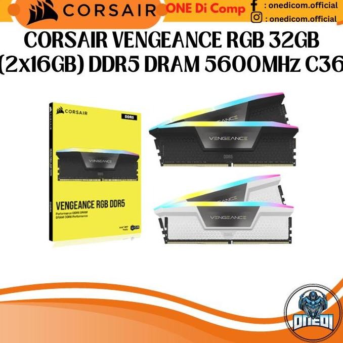 TERMURAH - DDR5 Ram Memory Corsair VENGEANCE RGB DDR5 2x16GB 32GB 5600MHz