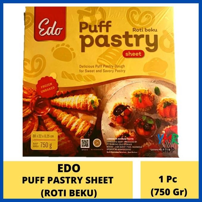 

Puff Pastry Sheet Frozen Zuppa Soup Edo 375 750 Gram / Kulit Pastry Siap Pakai