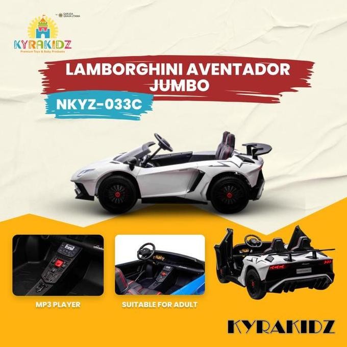 Miliki Mobil Aki Anak Lamborghini Aventador Jumbo Nkyz-033C Nkyz033C Nkyz 033