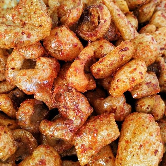

Krupuk kulit sapi bantat netto.150grm free packing bubelwrap & dus kerupuk