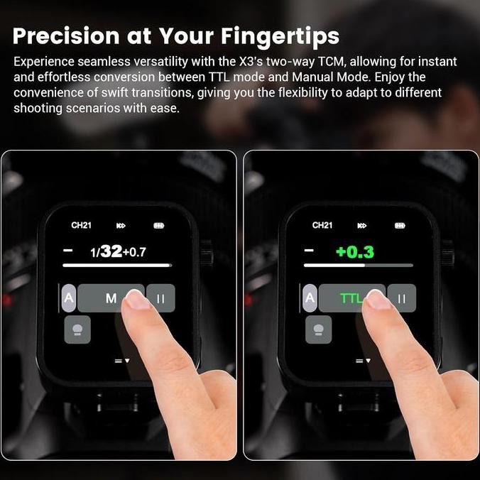 Godox X3 Trigger Touchscreen Ttl Wireless Flash Trigger / Godox X3N / Godox X3S / Godox X3F / Godox 