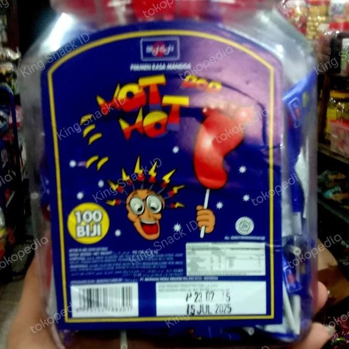 

1 TOPLES ISI 100 PCS PERMEN KAKI HOT TOP / PERMEN JADUL ASEM MANIS Organik Bebas Susu Fruity