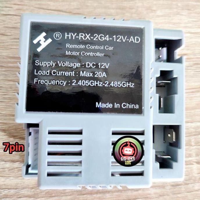 Miliki Remot Receiver Hy-Rx-2G4-12V-Ad 7Pin 20A Mobilan Aki Remote Modul Abu