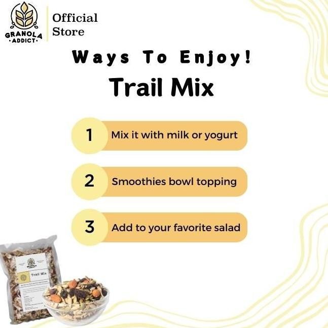 

Granola Addict - Trail Mix (Sunflower, Pumpkin Seeds, Almond, Raisin, Cranberry) 500G