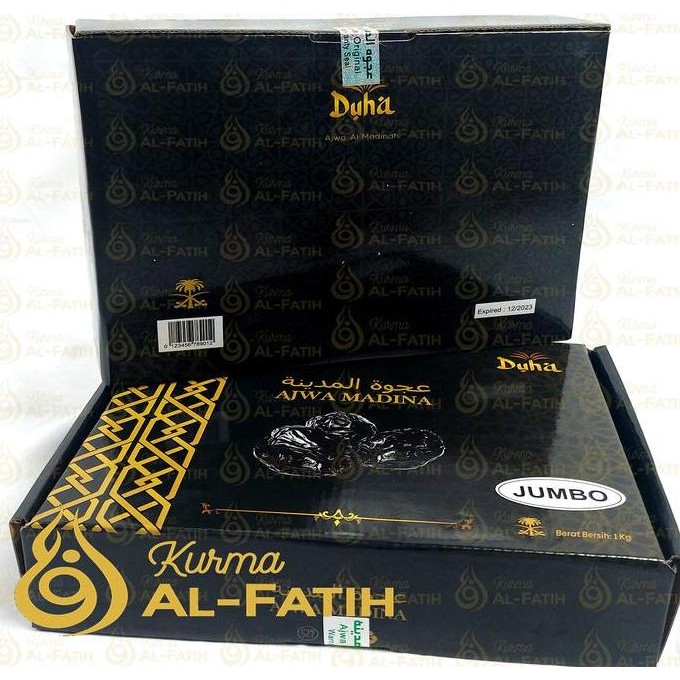 

Kurma Ajwa Jumbo 1kg Kurma Nabi asli Madinah Premium Super XL