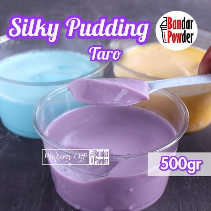 

Bubuk Silky Pudding Taro 500gr - Serbuk Puding Premium - Bandar Powder