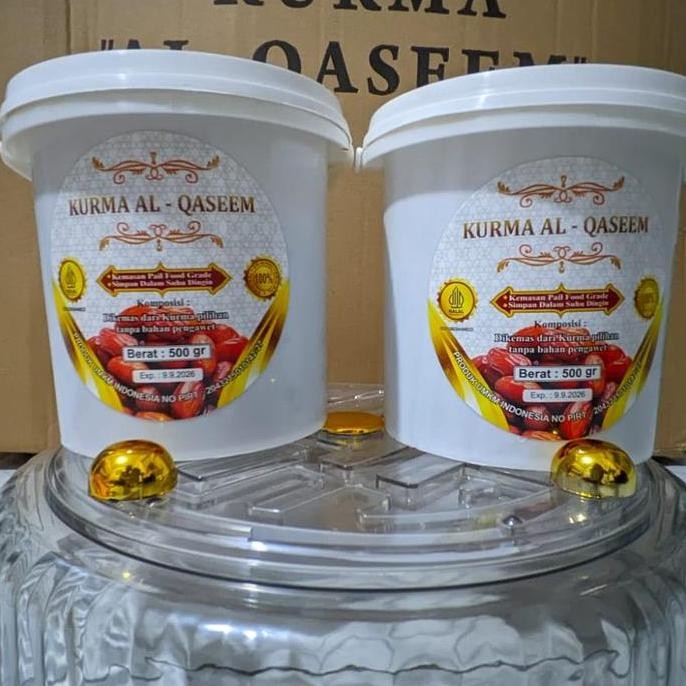 

PROMO PAKET 2 EMBER - Kurma Al Qaseem Premium Kemasan Ember [HARGA PABRIK] 500gr