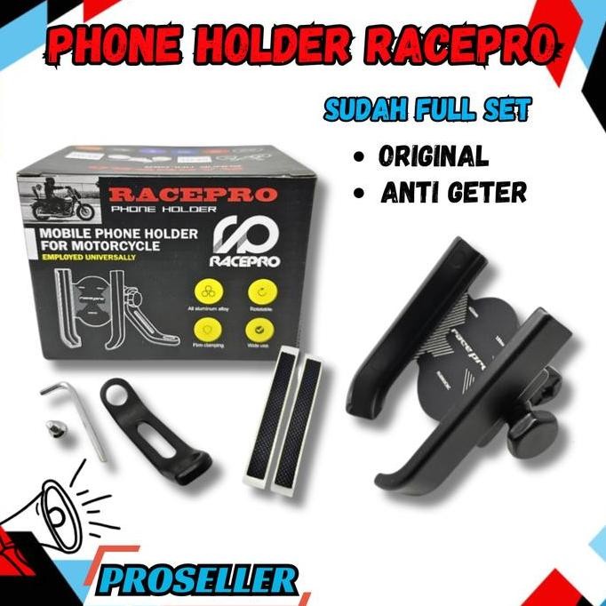 Promo PROMO PHONE HOLDER RACEPRO PHONE HOLDRER DUDUKAN HP SEPEDA MOTOR RACEPRO HOLDER HANDPHONE MOTO