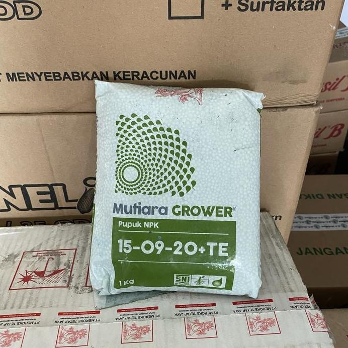 

Terlaris Pupuk Npk Mutiara Hijau Grower 15-09-20 Meroke Buah Daun Batang 1Kg