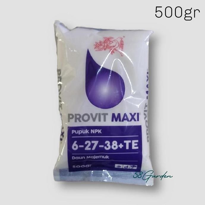 

Terlaris Pupuk Npk Provit Maxi 6-27-38+Te Meroke - 0.5 Kg - 500 Gr Gram