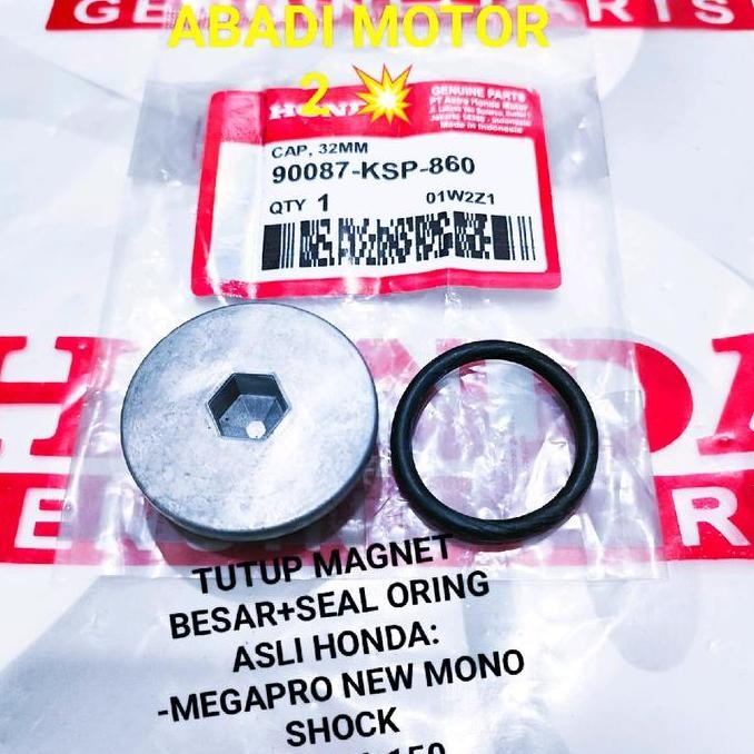 Promo TUTUP MAGNET+SEAL ORING HONDA MEGAPRO NEW MONO SHOCK CB 150 R VERZA 150 32MM 90087-KSP-860 ORI