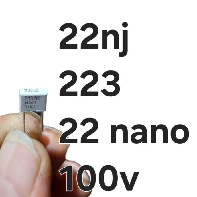 Murah (4) ( 223 22 nano ) kapasitor keramik mika  22nj 2a223j 22nano mmk bs4 mkm tojil4