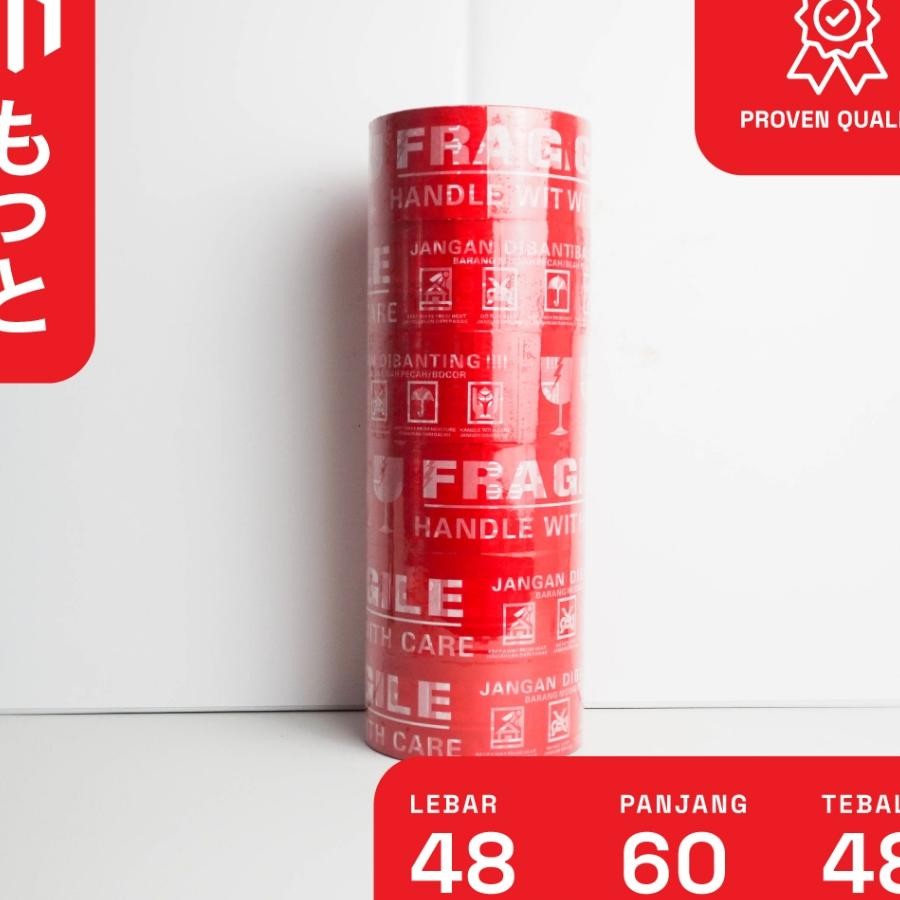 

Laban Fragile 48Mm 60 Yard Merah 1 Lop Ii 6 Pcroll Motto Tape