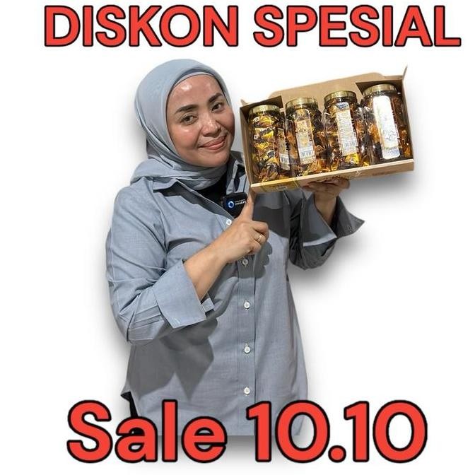 

Dking coklat almond isi 4 toples ( COD ) kacang almond utuh lapis coklat